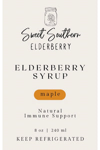 Elderberry Syrup - Maple (Baby/Vegan)